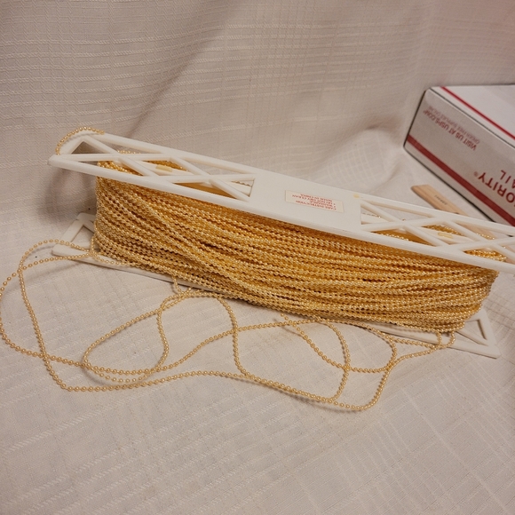 Peach Bead Trim Spool Sewing Accent - Picture 4 of 6